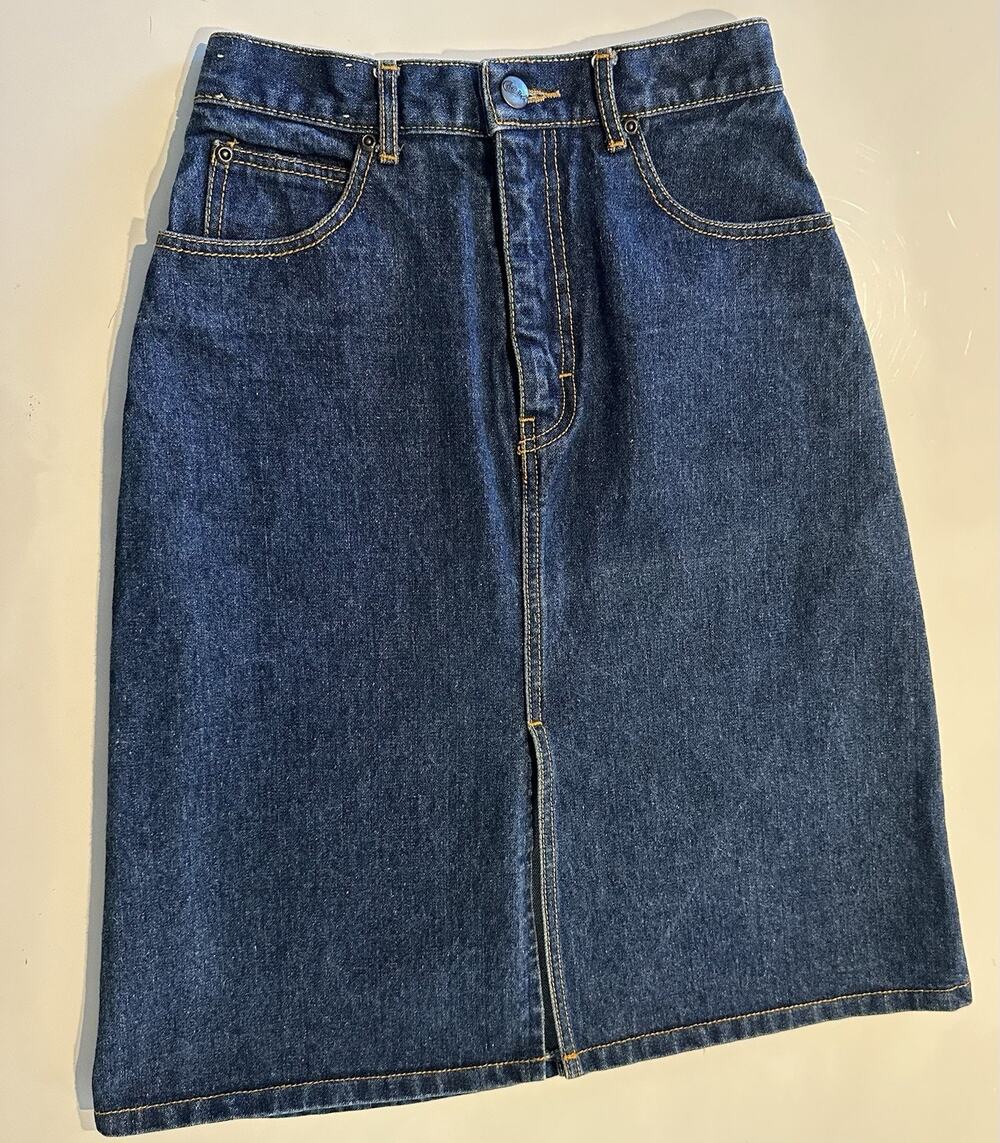 Candies Denim Blue Jean Mini Skirt Women’s Size 25 Jr 5 Vtg 90s Western Country